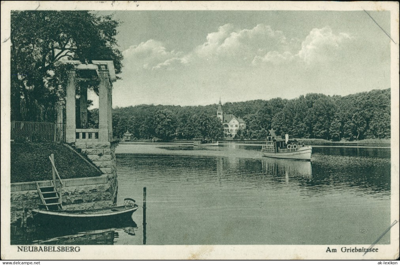 Babelsberg-Potsdam  Neubabelsberg, Kleines Fahrgastschiff 1936 - Wannsee