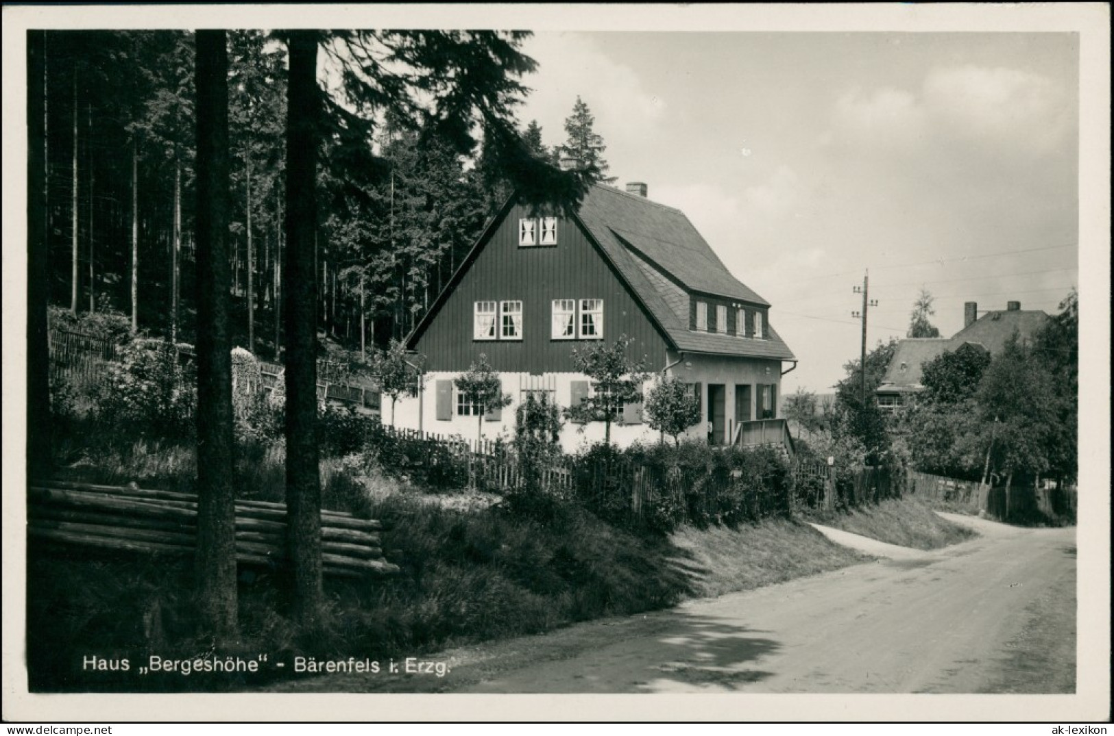 Bärenfels (Erzgebirge)-Altenberg (Erzgebirge) Haus "Bergeshöhe",  1937 - Altenberg