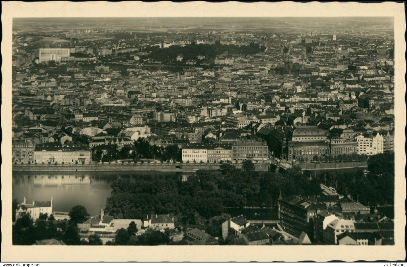 Postcard Prag Praha Blick über Die Stadt 1929 - Tchéquie