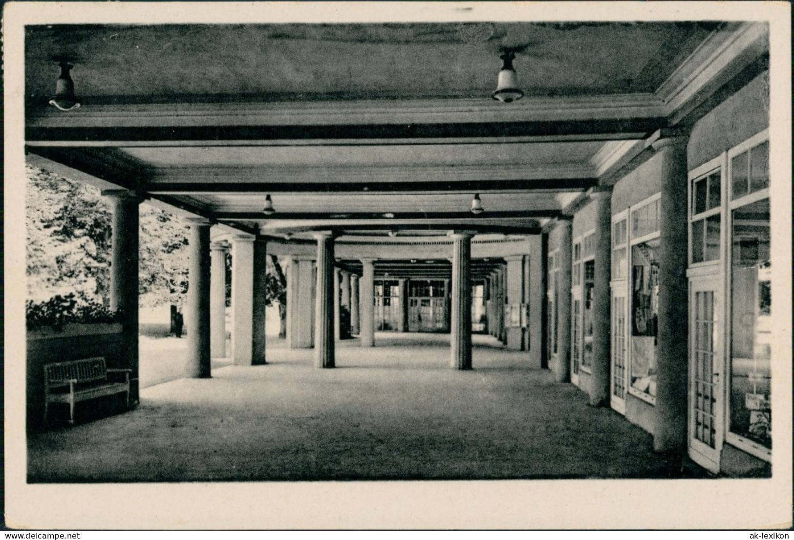 Ansichtskarte Bad Liebenstein Wandelhalle 1952 - Bad Liebenstein