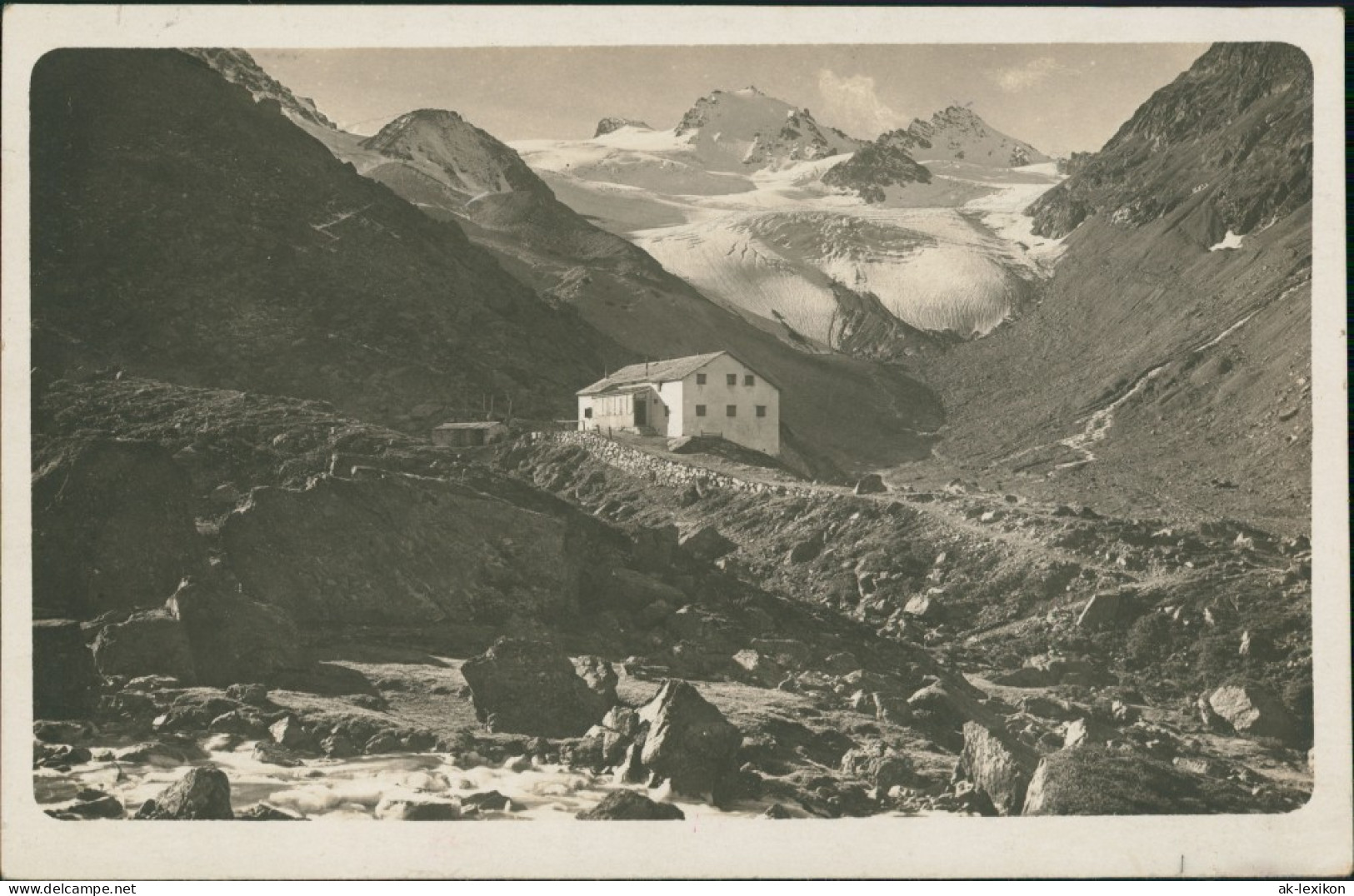 Ansichtskarte  Berggasthaus - Gletscher -Privatfoto 1928 - Non Classificati