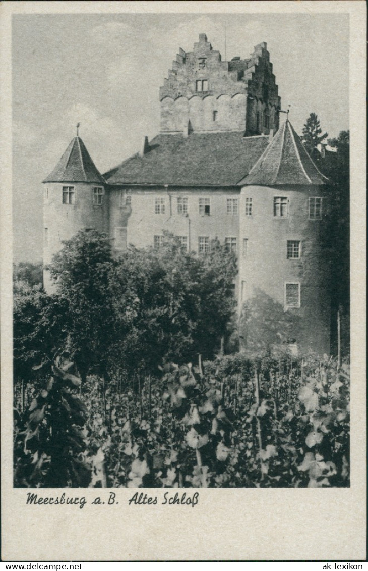 Ansichtskarte Meersburg Altes Schloß / Burg Meersburg 1945 - Meersburg