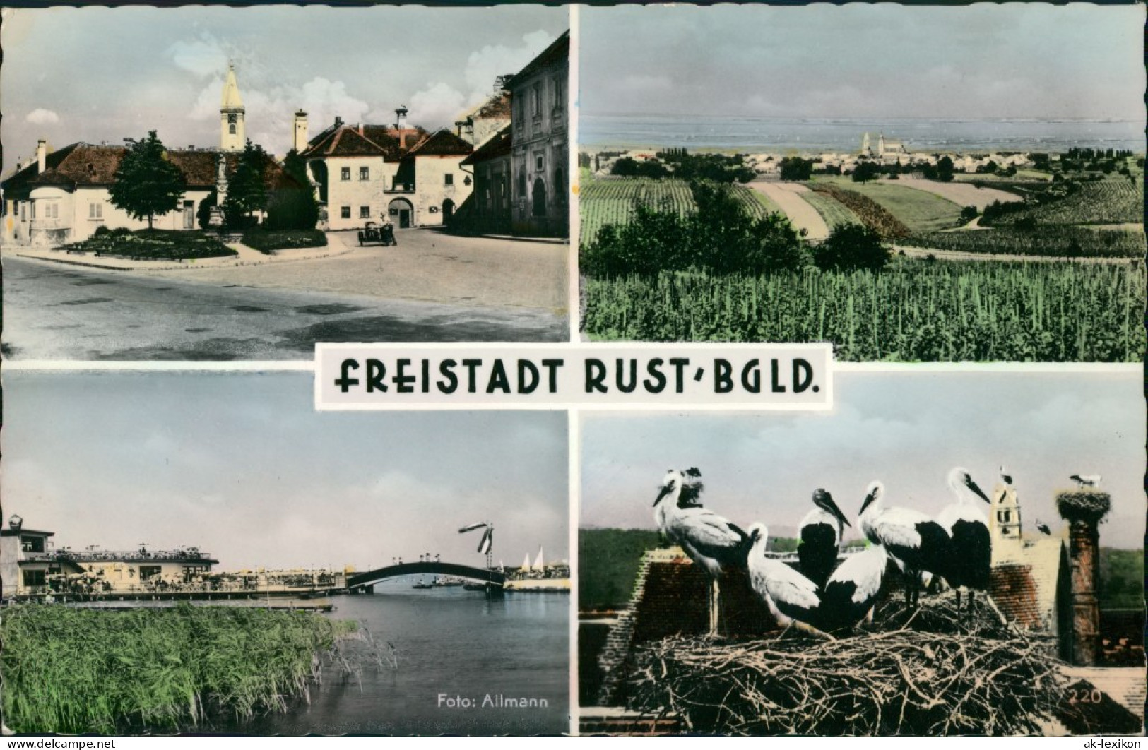 Ansichtskarte Rust Ruszt | Rušta Mehrbild. Straßen, Störche 1962 - Altri & Non Classificati
