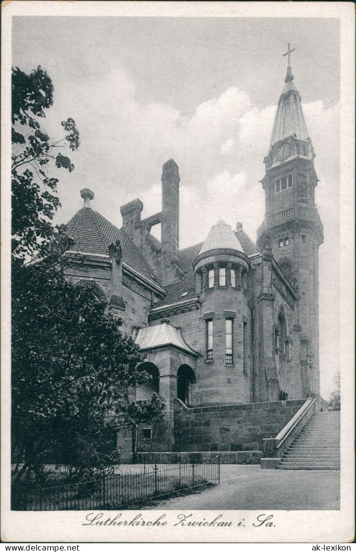 Ansichtskarte Zwickau Lutherkirche 1932 - Zwickau