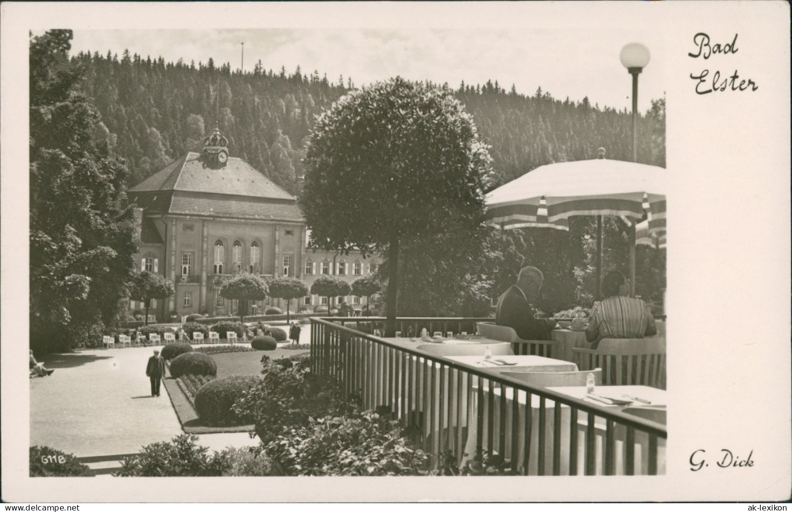 Ansichtskarte Bad Elster Blick V. Kurhaus N. D. Badehaus 1957 - Bad Elster