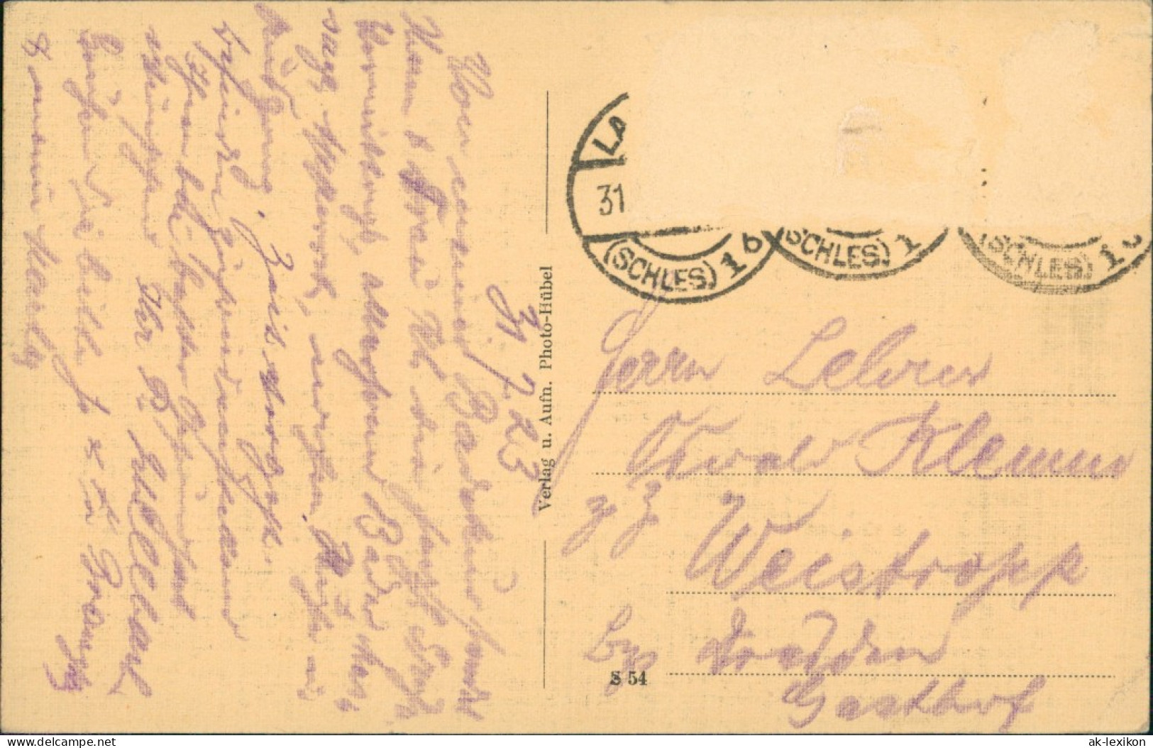 Postcard Bad Landeck L&#261;dek-Zdrój Partie An Der Stadt 1922 - Schlesien
