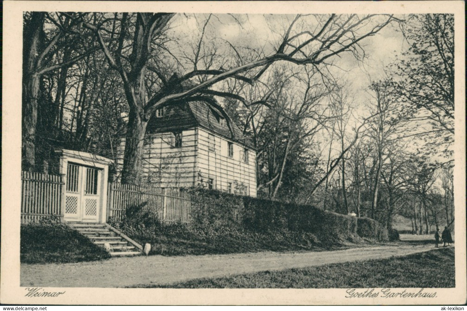 Ansichtskarte Weimar Goethes Gartenhaus 1929 - Weimar