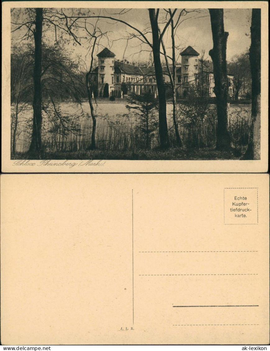 Ansichtskarte Rheinsberg Schloss, Gesamtansicht, Park, Gebäude 1920 - Rheinsberg