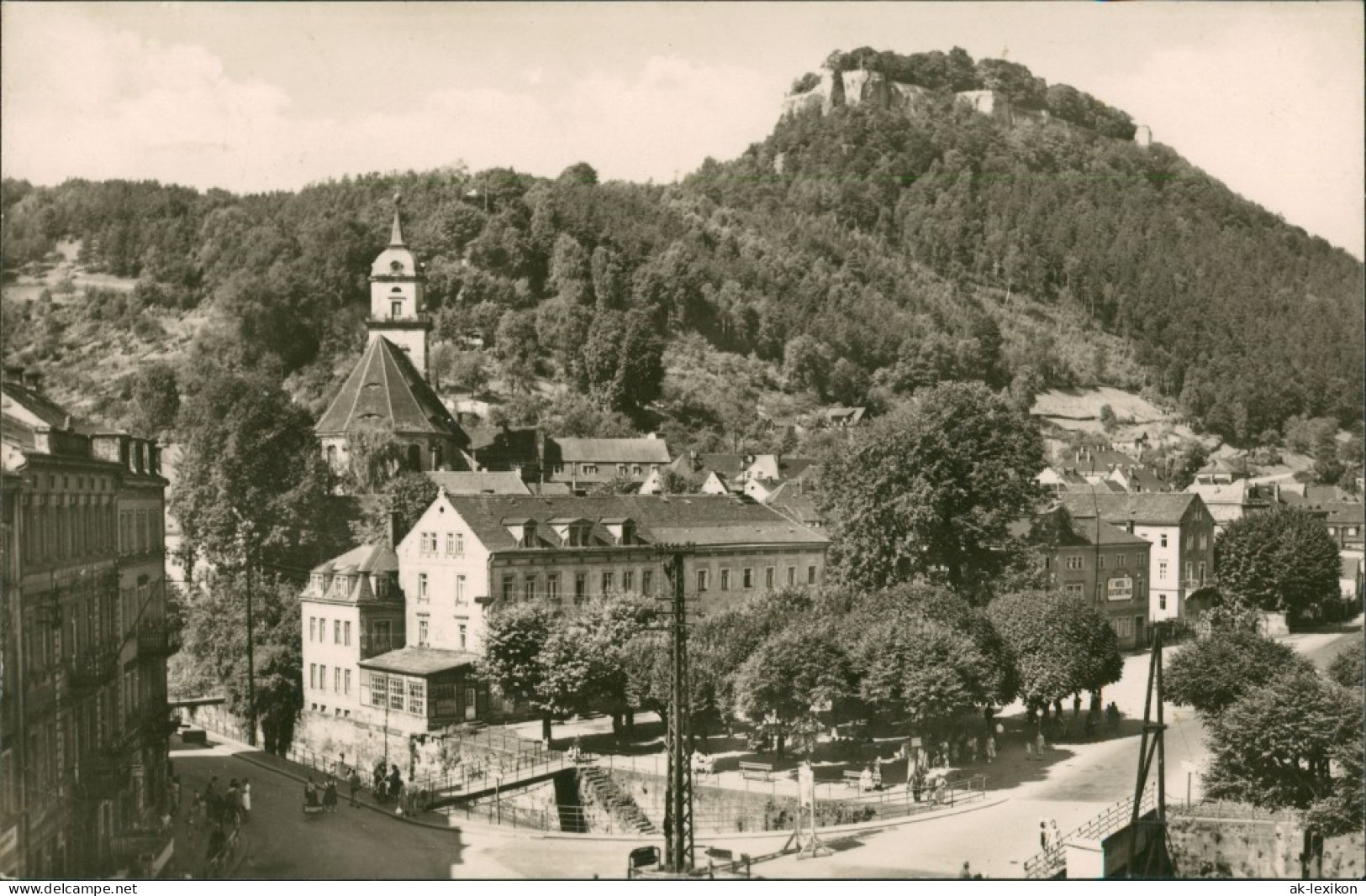 Ansichtskarte Königstein (Sächsische Schweiz) Straßenpartie 1961 - Koenigstein (Saechs. Schw.)