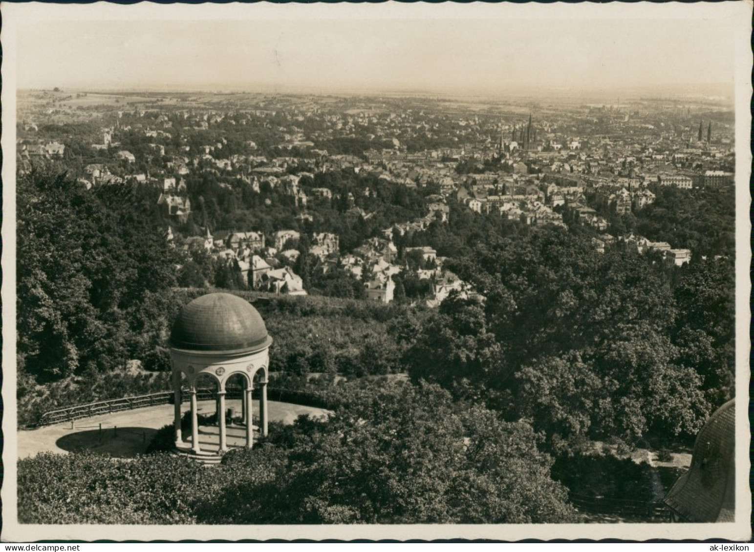 Ansichtskarte Wiesbaden Panorama-Ansicht, Neroberg Tempel 1932 - Wiesbaden