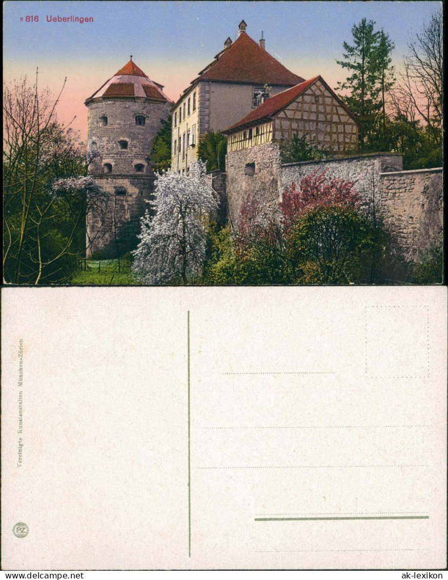 Ansichtskarte Überlingen Schloßpartie - Turm 1915 - Ueberlingen