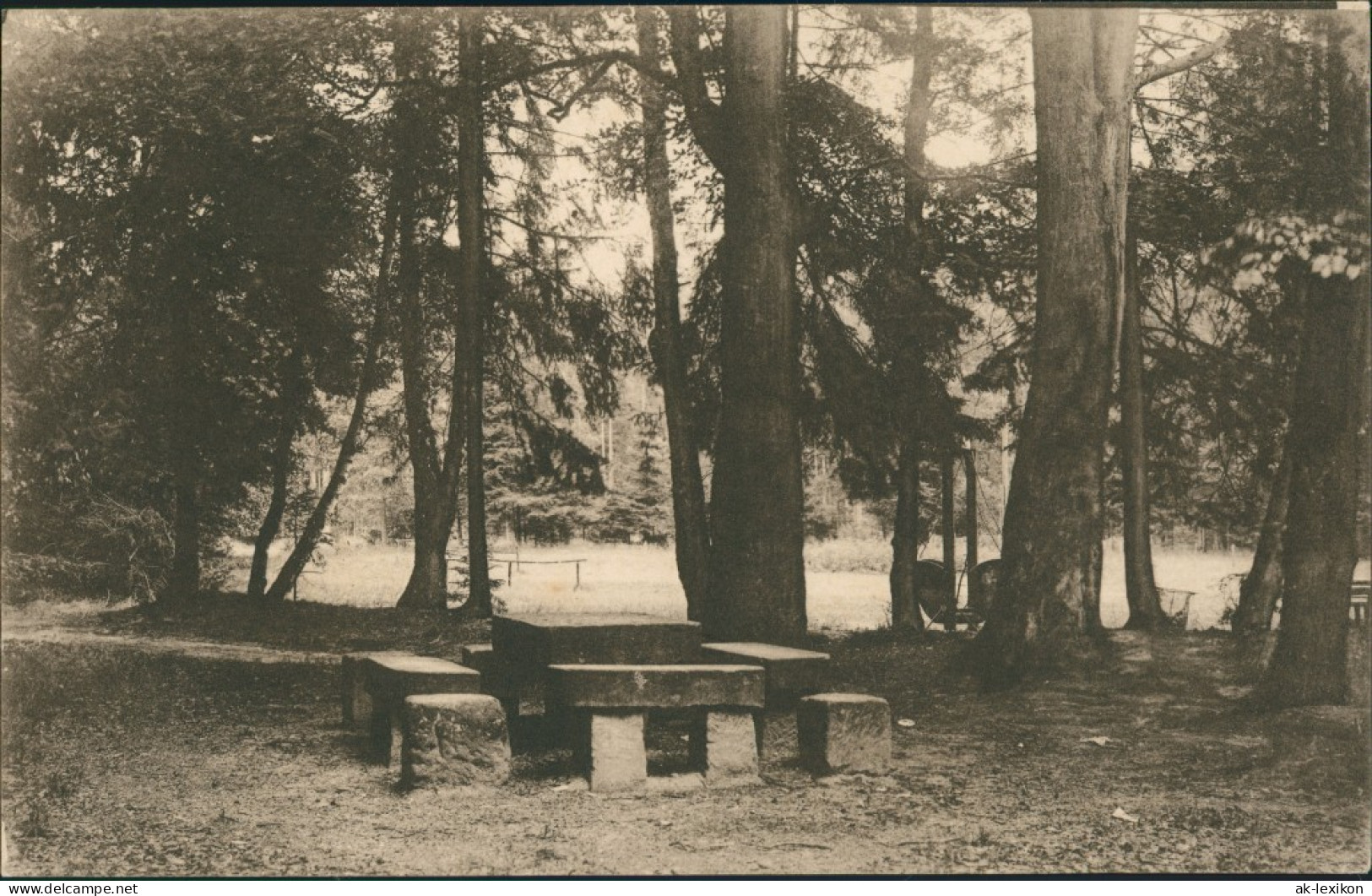 Königstein (Sächsische Schweiz)  Steinerner Tisch Errichtet 1710 Bei  Jagd 1908 - Königstein (Sächs. Schw.)