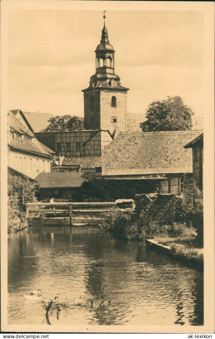 Ansichtskarte Bad Berka "Klein Venedig", Blick Zur Kirche 1960 - Bad Berka