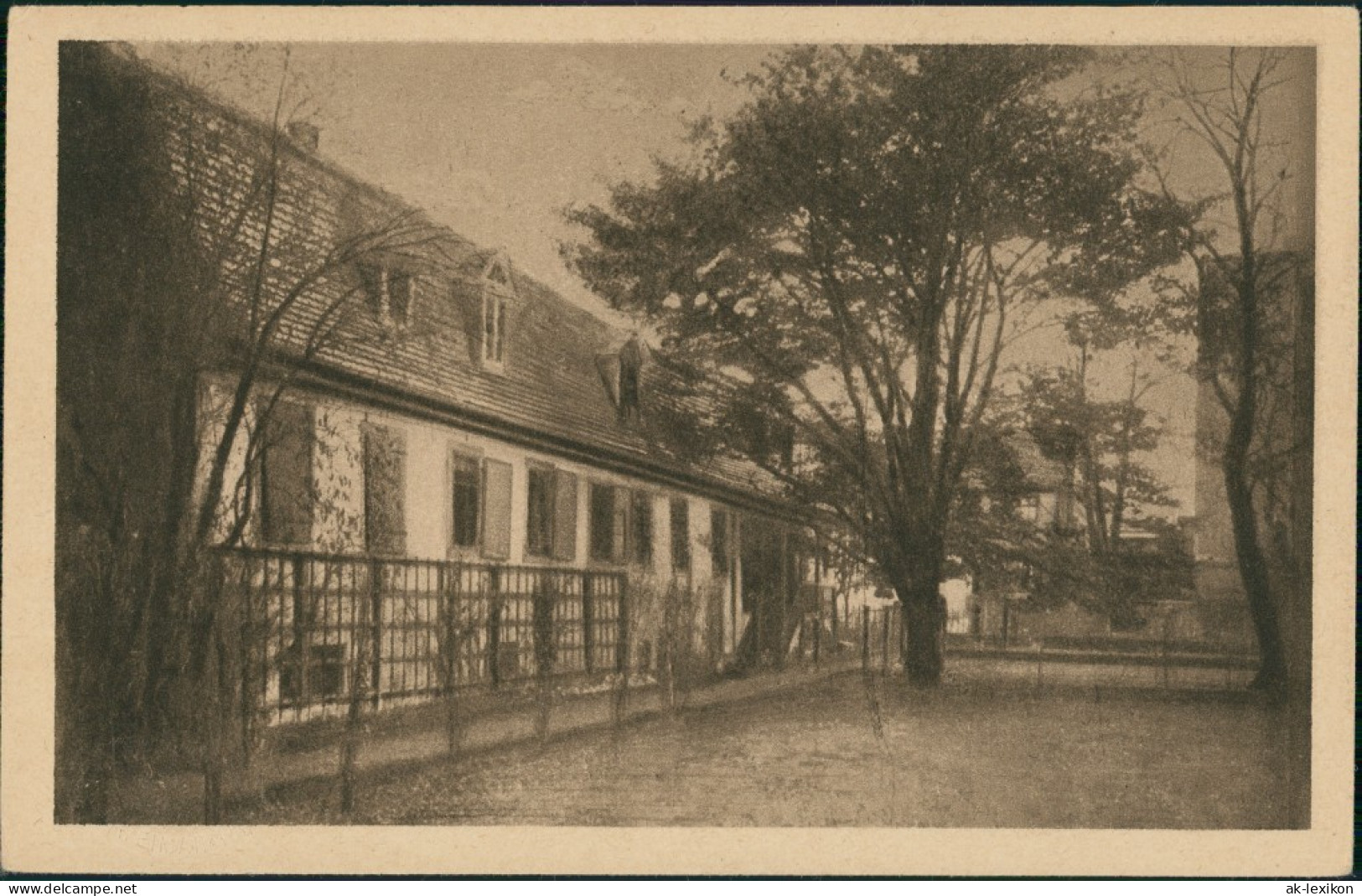 Ansichtskarte Weimar Goethehaus Hausgarten, Garten Ansicht 1920 - Weimar