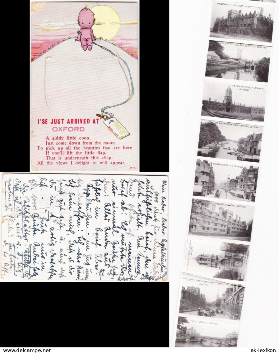 Postcard Oxford Leporello: Kind - Stadtansichten 1928 - Other & Unclassified