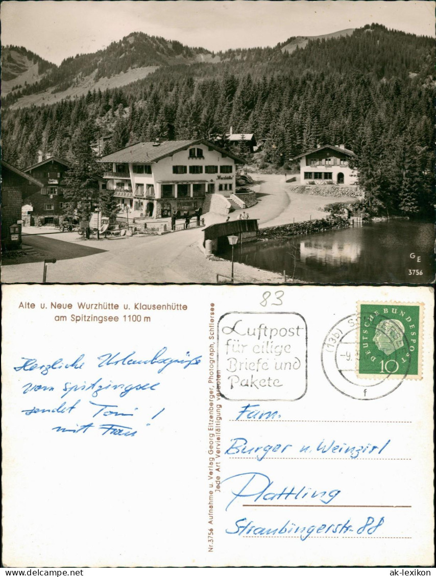 Spitzingsee-Schliersee Alte U. Neue Wurzhütte U. Klausenhütte 1956 - Schliersee