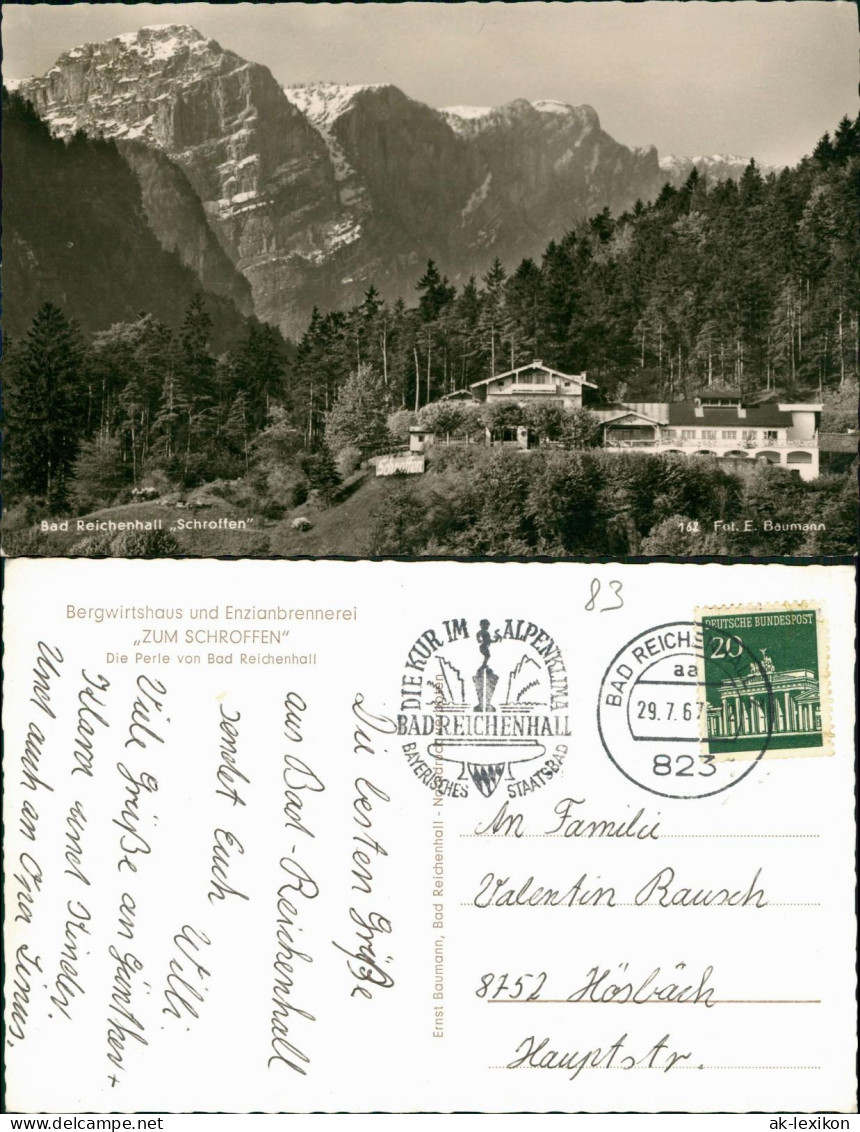 Bad Reichenhall Bergwirtshaus Und Enzianbrennerei "Zum Schroffen" 1967 - Bad Reichenhall