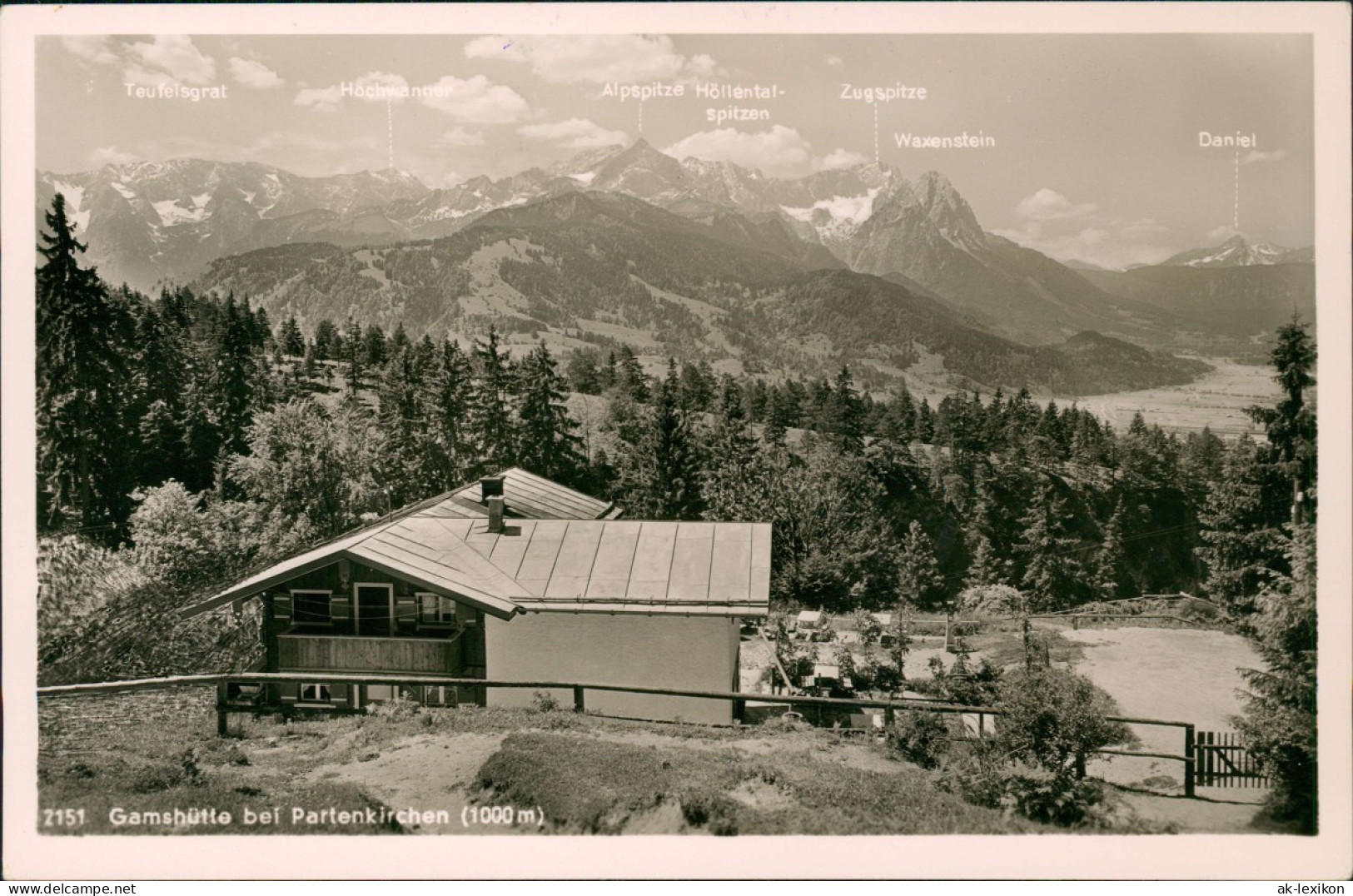 Garmisch-Partenkirchen Gamshütte Bei Partenkirchen (1000 M) 1937 - Garmisch-Partenkirchen