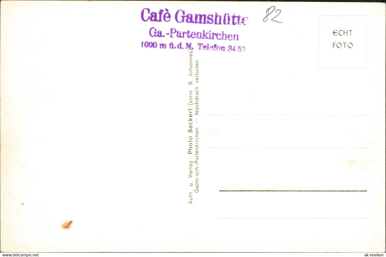 Garmisch-Partenkirchen Gamshütte Bei Partenkirchen (1000 M) 1937 - Garmisch-Partenkirchen