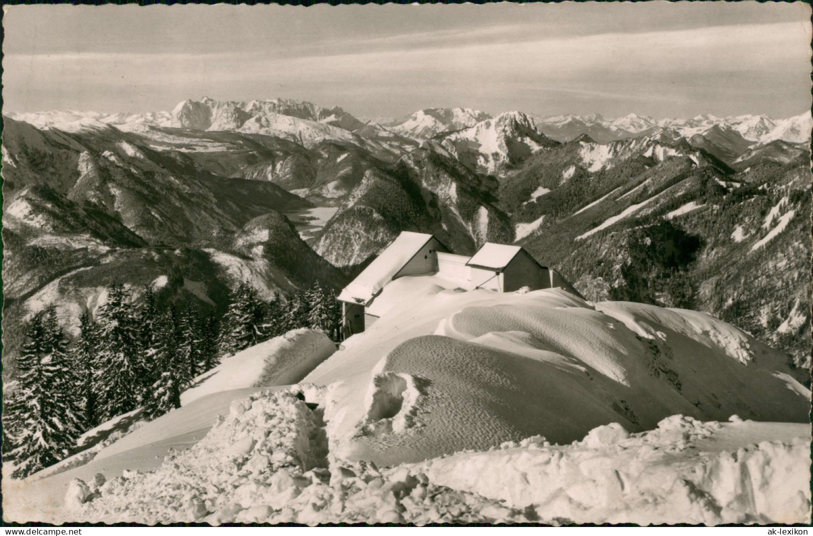 Ruhpolding Rauschberghaus Bergstation Und Blick Zum Kaisergebirge 1957 - Ruhpolding