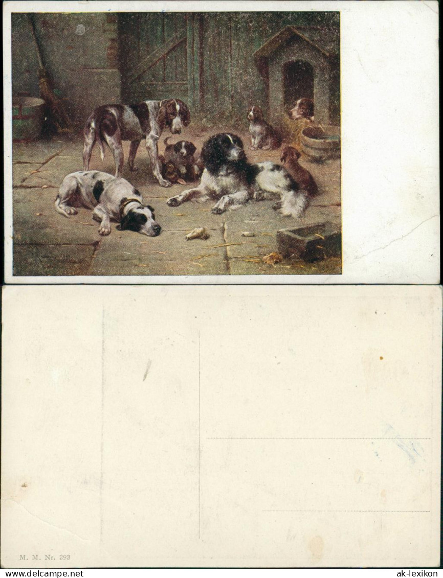 Ansichtskarte  Künstlerkarten Tiere - Hunde Dog & Dogs Art Postcard 1920 - 1900-1949