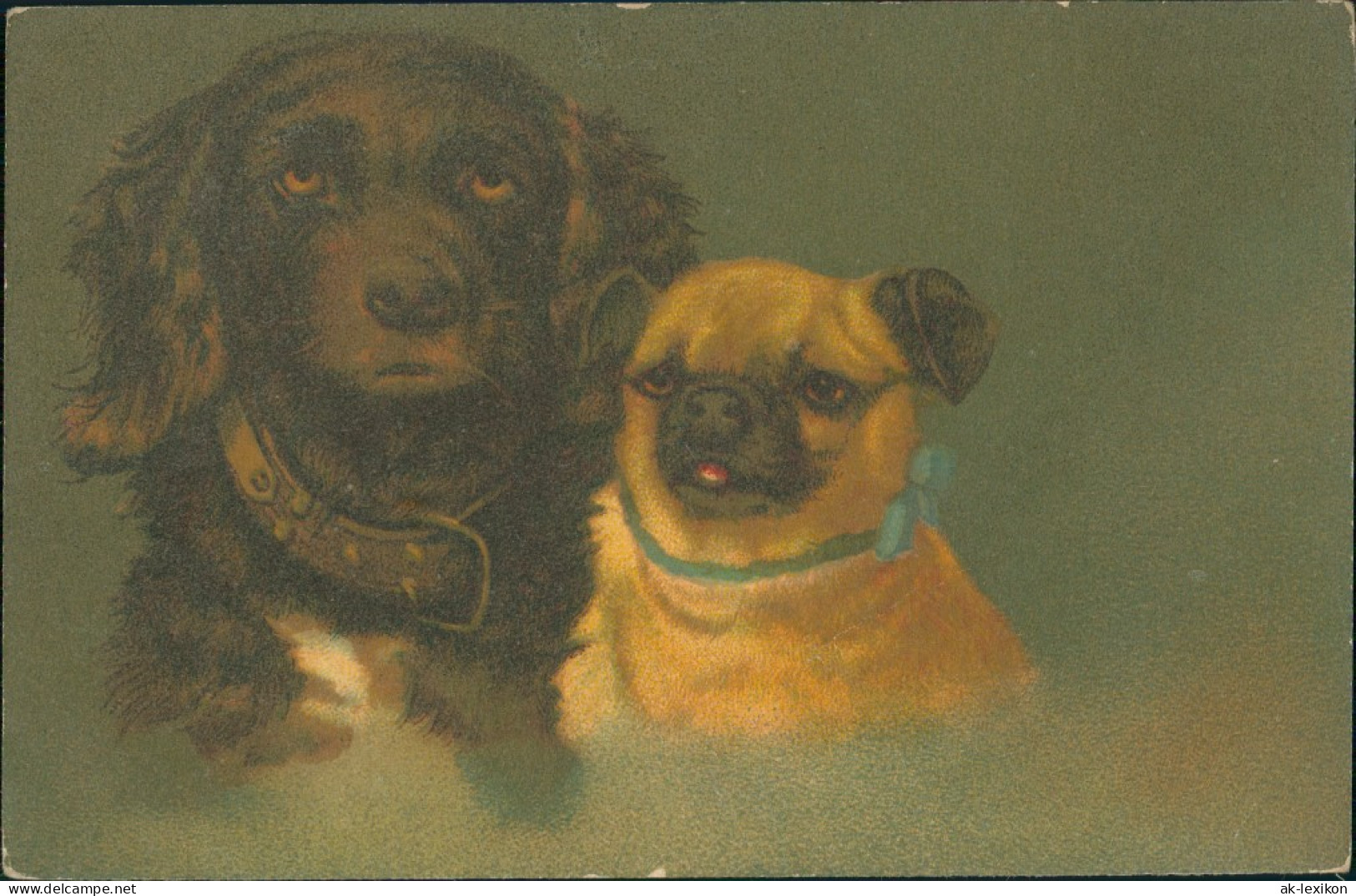 Ansichtskarte  Tiere - Hunde Wenau-Pastell Postkarte Künstlerkarte 1920 - 1900-1949