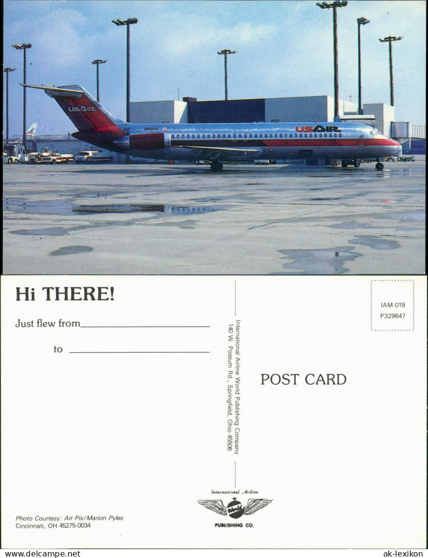 Cincinnati (Ohio) Flugzeug McDonnell Douglas DC-9 UsAir Auf Dem Flugplatz 1985 - Autres & Non Classés