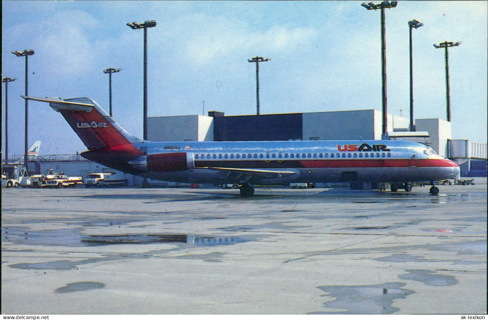 Cincinnati (Ohio) Flugzeug McDonnell Douglas DC-9 UsAir Auf Dem Flugplatz 1985 - Autres & Non Classés