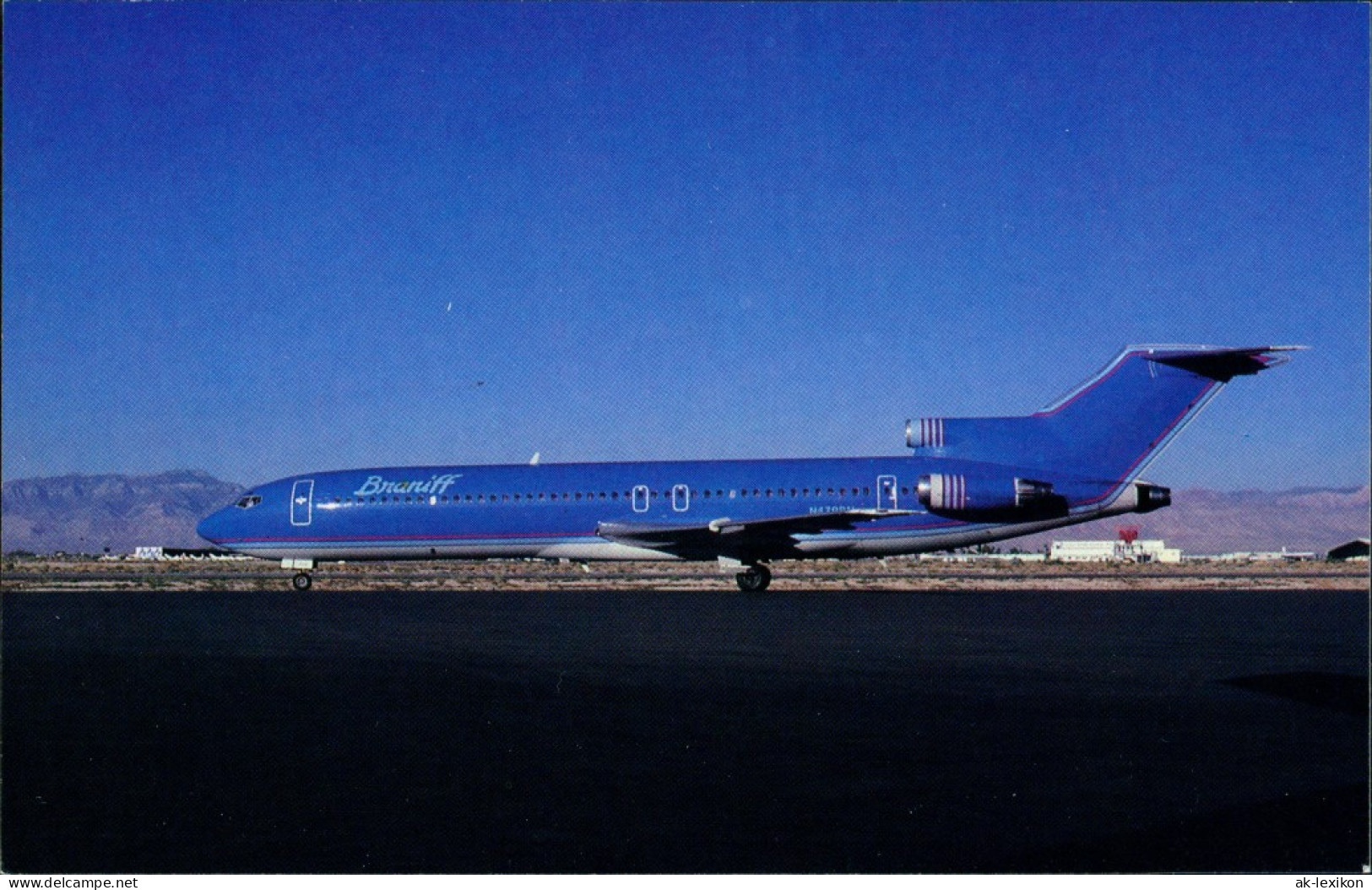 Flugzeug BRANIFF INTERNATIONAL Boeing 727-227 Corvette Blue Ultra Color 1985 - 1946-....: Era Moderna