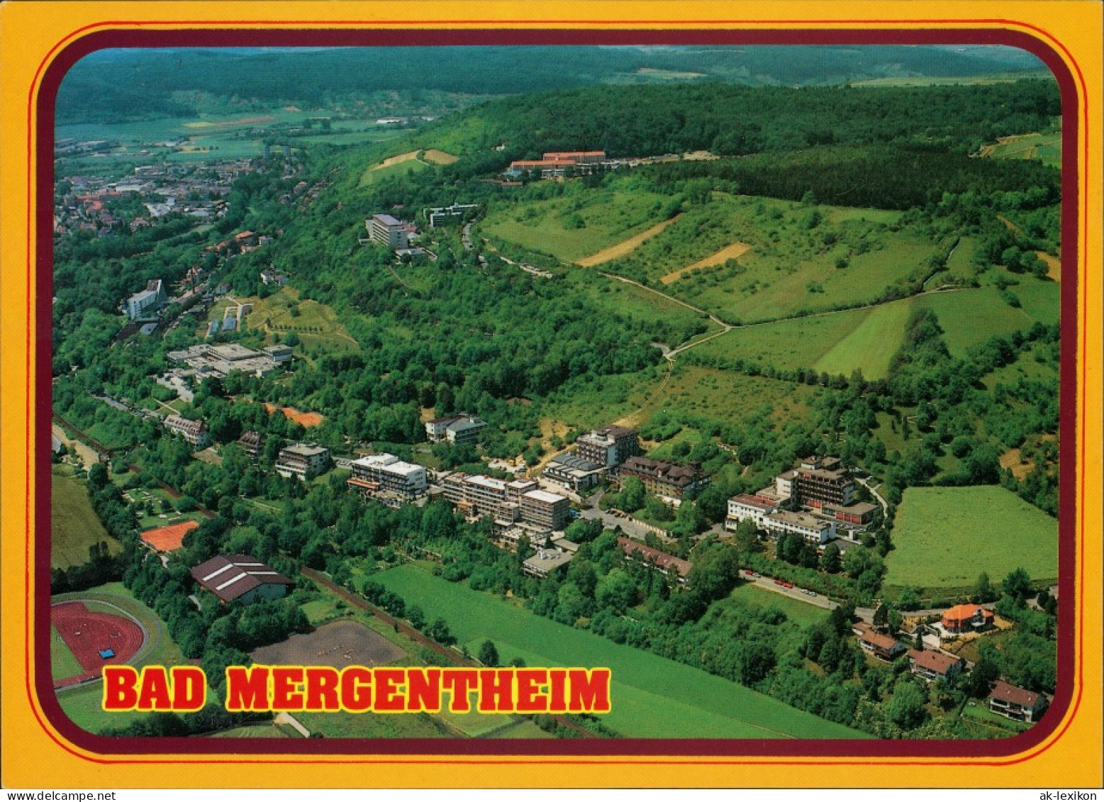 Ansichtskarte Bad Mergentheim Luftbild Erlenbachweg 1999 - Bad Mergentheim