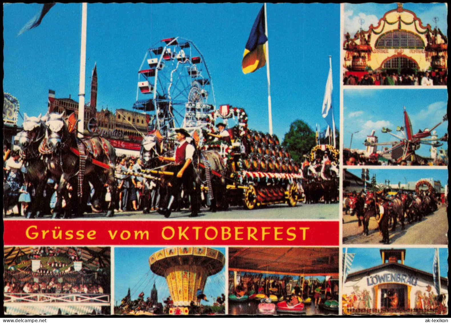 Ansichtskarte München Oktoberfest Einzug Der Wiesn-Wirte 1977 Sonderstempel - Muenchen