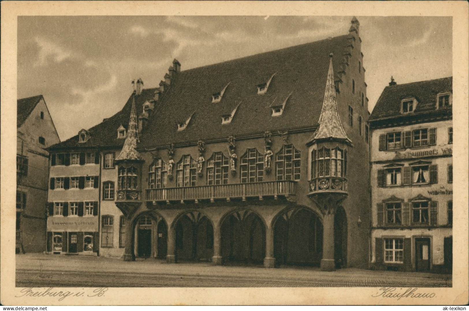 Ansichtskarte Freiburg Im Breisgau Kaufhaus Strassen Partie 1926 - Freiburg I. Br.