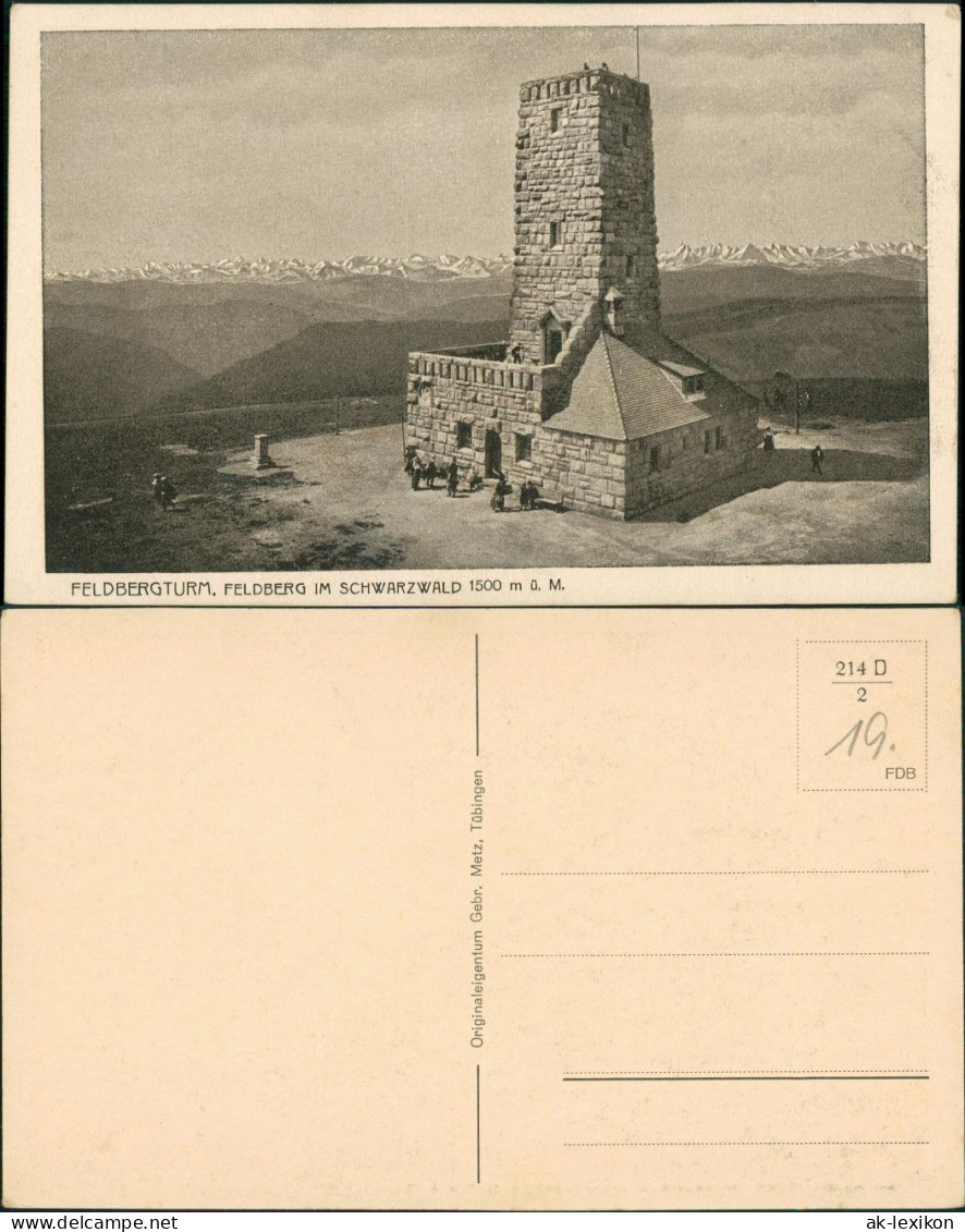 Feldberg (Schwarzwald) Feldberg, Feldbergturm, Gipfel-Gebäude, Schwarzwald 1920 - Feldberg