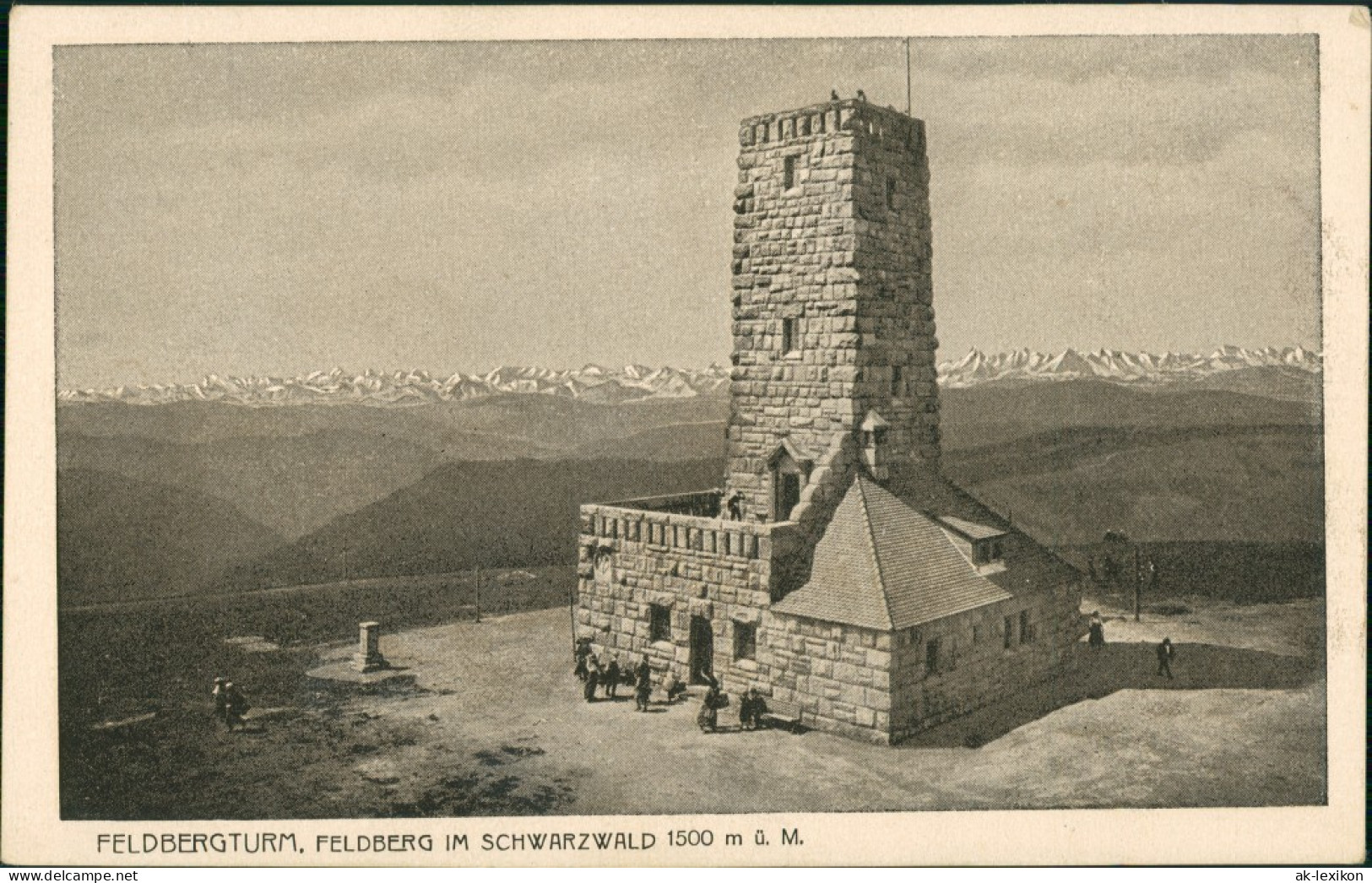 Feldberg (Schwarzwald) Feldberg, Feldbergturm, Gipfel-Gebäude, Schwarzwald 1920 - Feldberg