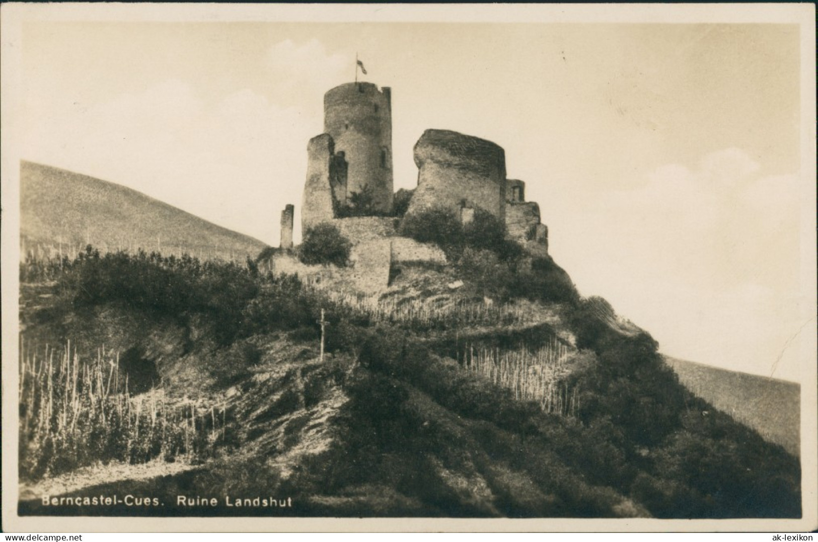 Bernkastel-Kues Berncastel-Cues Burg Ruine Landshut,  Mosel-Region 1930 - Bernkastel-Kues