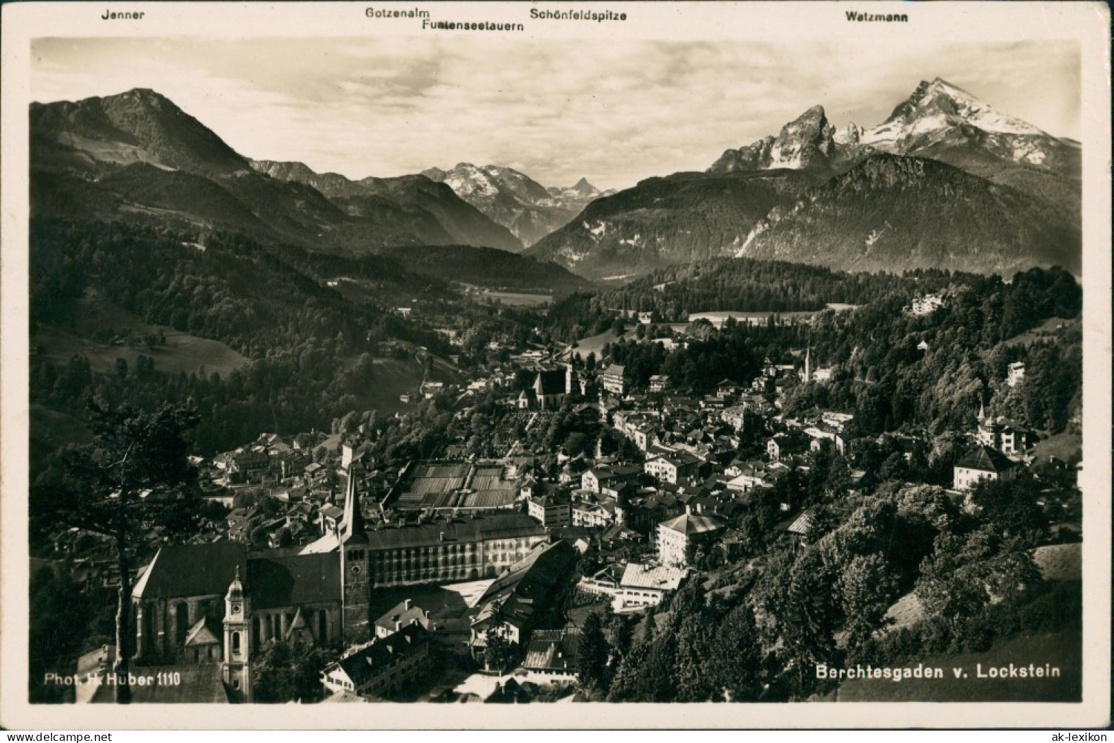 Berchtesgaden Panorama-Ansicht über Die Stadt Zu Den Alpen 1930 - Berchtesgaden