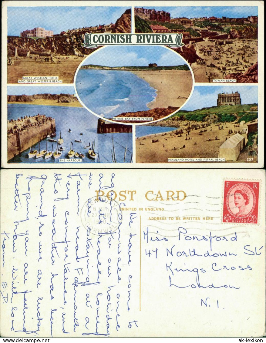 Newquay Cornish Riviera, Great Western & Headland Hotel,  Harbour 1980 - Other & Unclassified