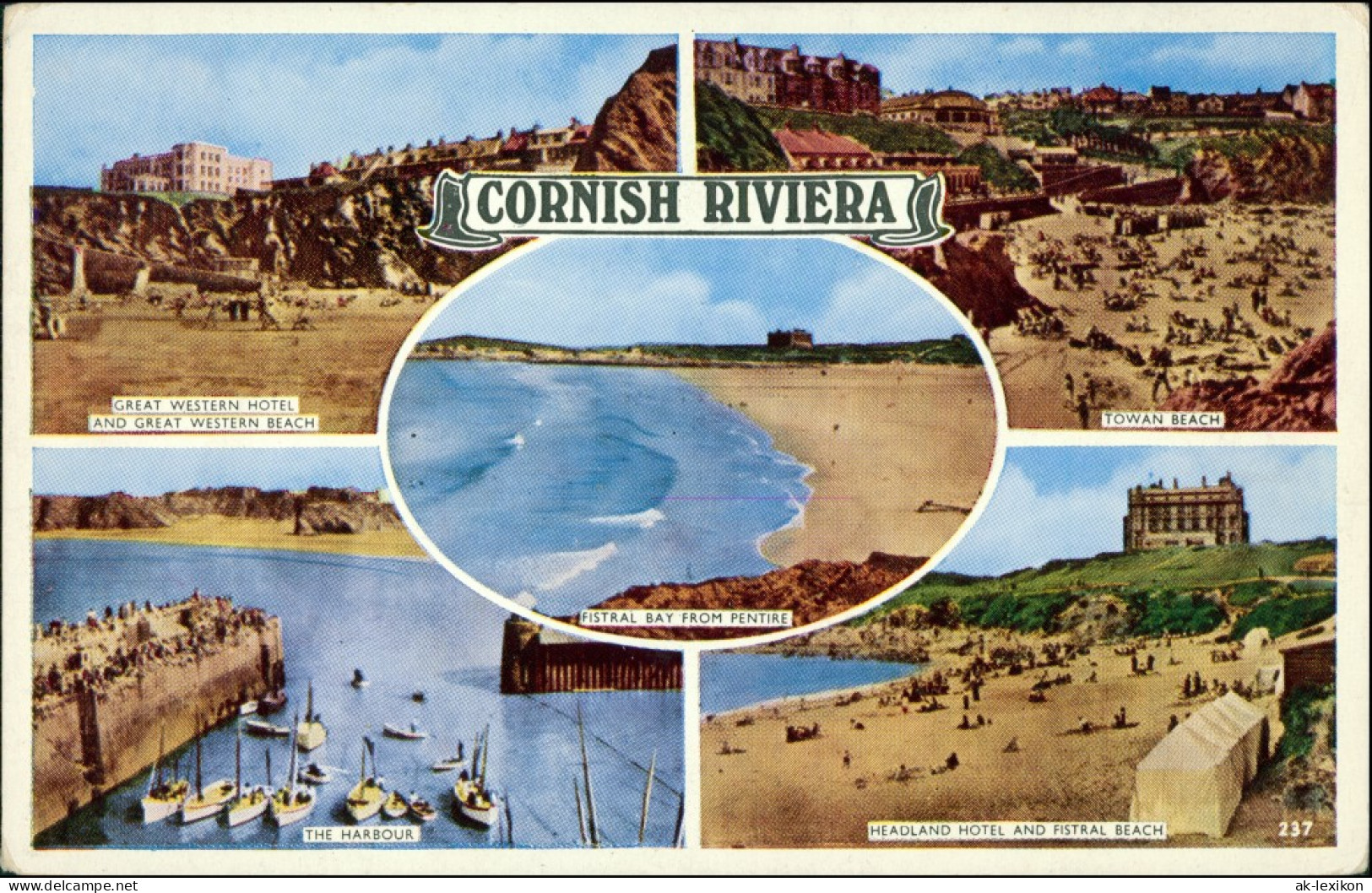 Newquay Cornish Riviera, Great Western & Headland Hotel,  Harbour 1980 - Other & Unclassified