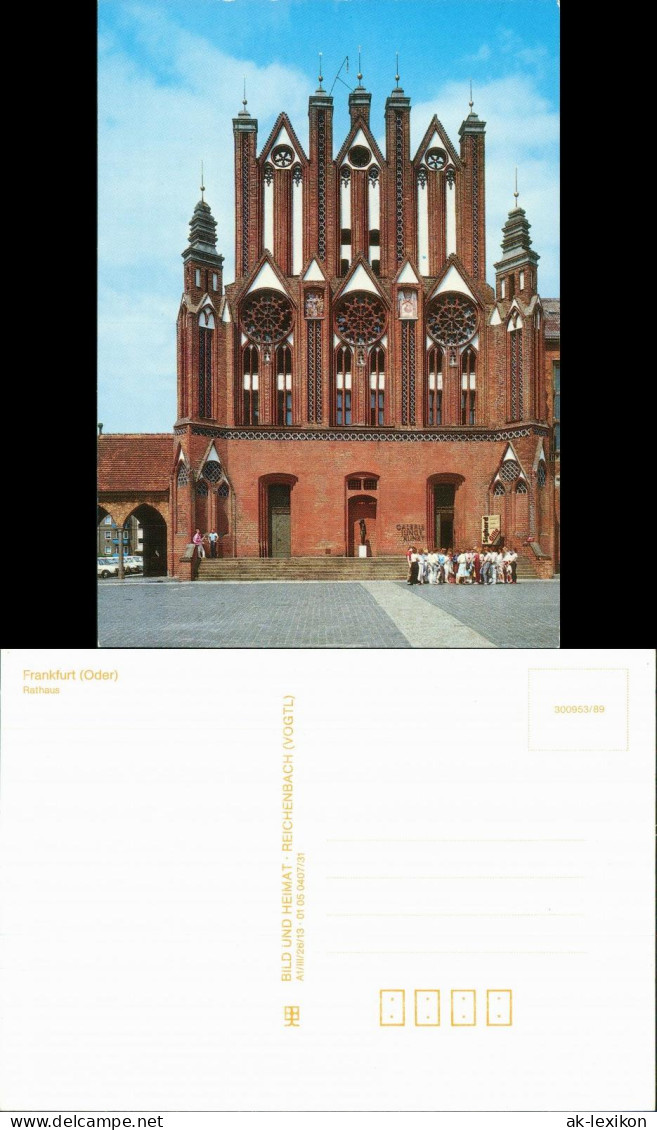 Ansichtskarte Frankfurt (Oder) Rathaus 1988 - Frankfurt A. D. Oder