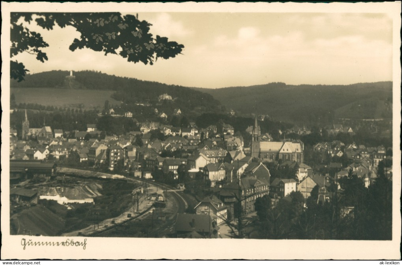 Ansichtskarte Gummersbach Blick Auf Die Stadt 1938 - Gummersbach