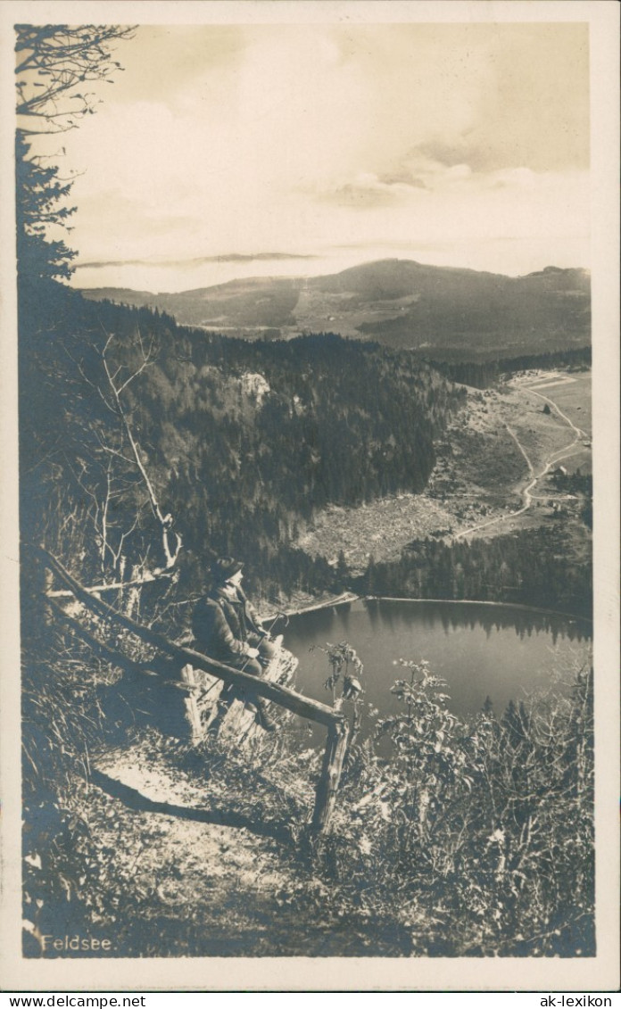 Feldberg (Schwarzwald) Feldberg (1500m) Schwarzwald, Wanderer Bei Der Rast 1930 - Feldberg