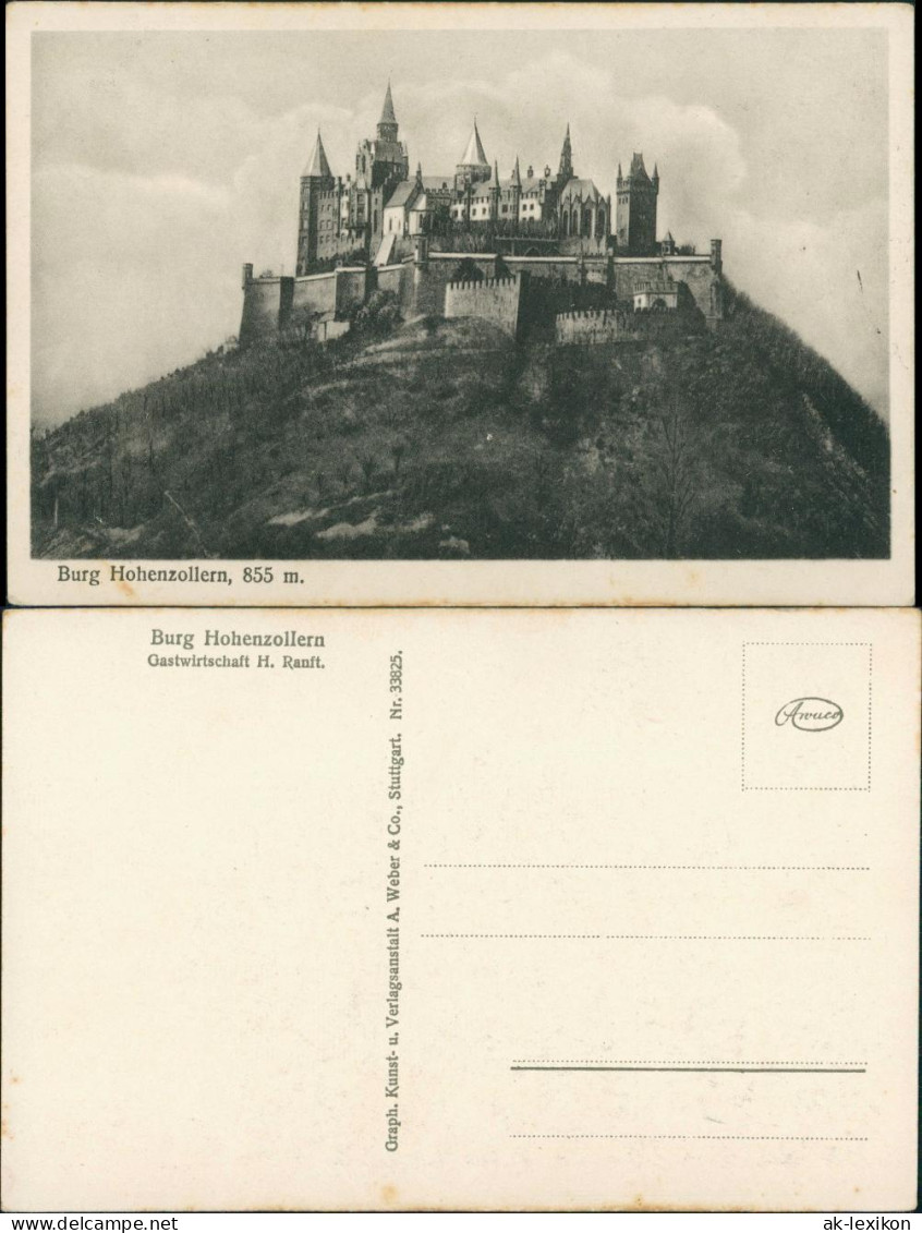 Ansichtskarte Hechingen Gesamtansicht Der Burg, Castle, 855 Meter Hoch 1920 - Hechingen