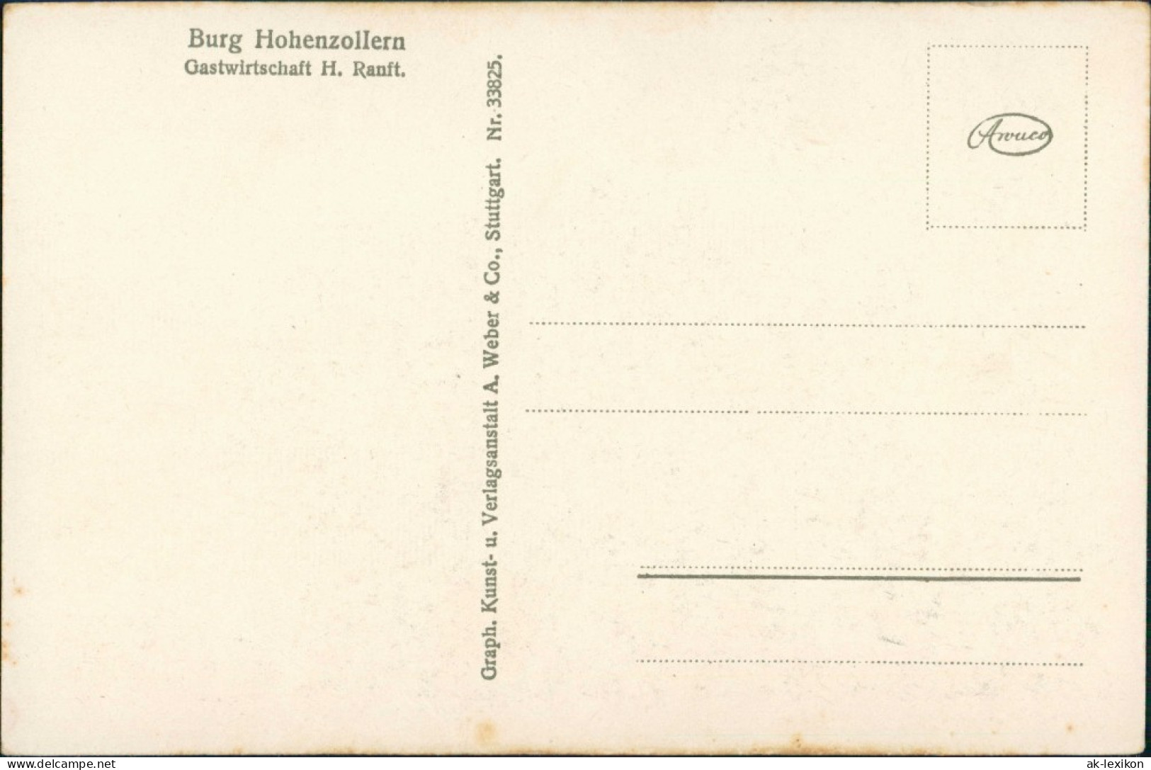 Ansichtskarte Hechingen Gesamtansicht Der Burg, Castle, 855 Meter Hoch 1920 - Hechingen