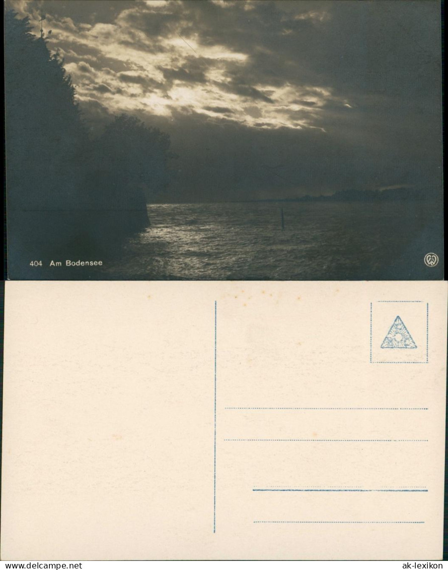 .Vorarlberg Der Bodensee "Abendstimmung" Echtfoto-Postkarte 1925 - Autres & Non Classés