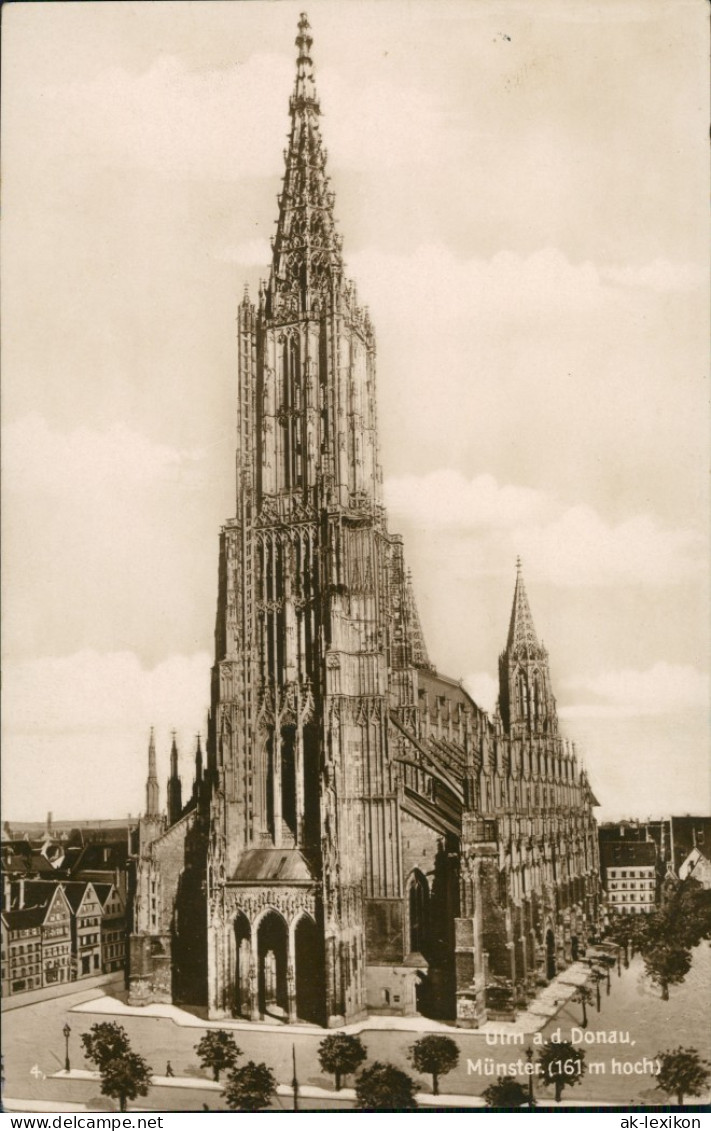 Ulm A. D. Donau Ulmer Münster, Trinks Bildkarte Mit Beschreibung 1920 - Ulm