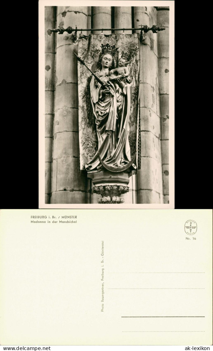 Freiburg Im Breisgau Münster, Madonna In Der Mondsichel, Religion Motiv-AK 1940 - Freiburg I. Br.