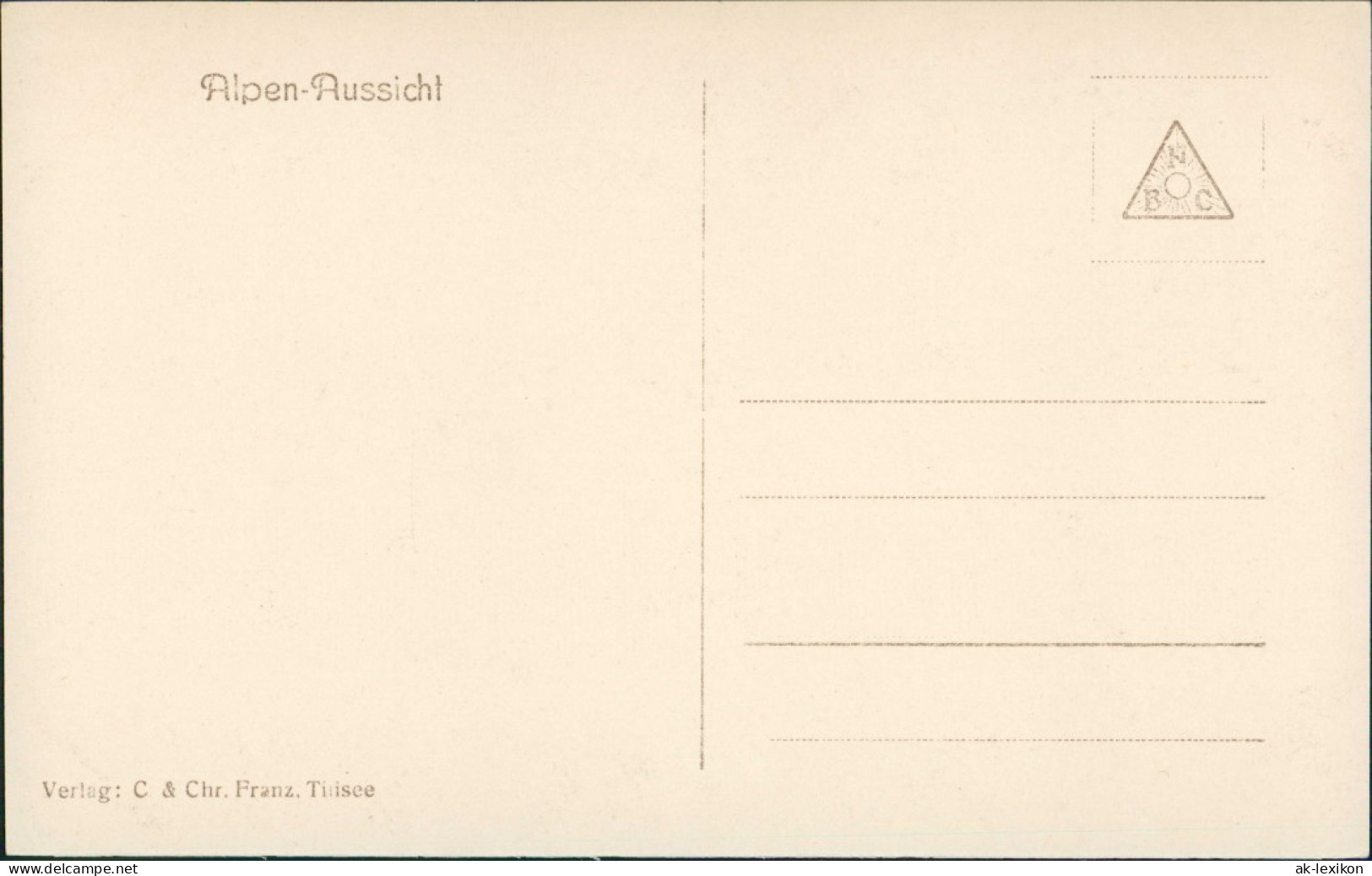 Ansichtskarte  Alpen (Allgemein) Aussicht Glarner Alpen Mit Berg-Namen 1930 - Unclassified