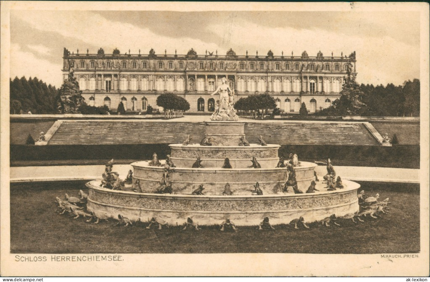 Chiemsee Herrenchiemsee / Herreninsel Mit Schloss, Park, Brunnen 1920 - Chiemgauer Alpen