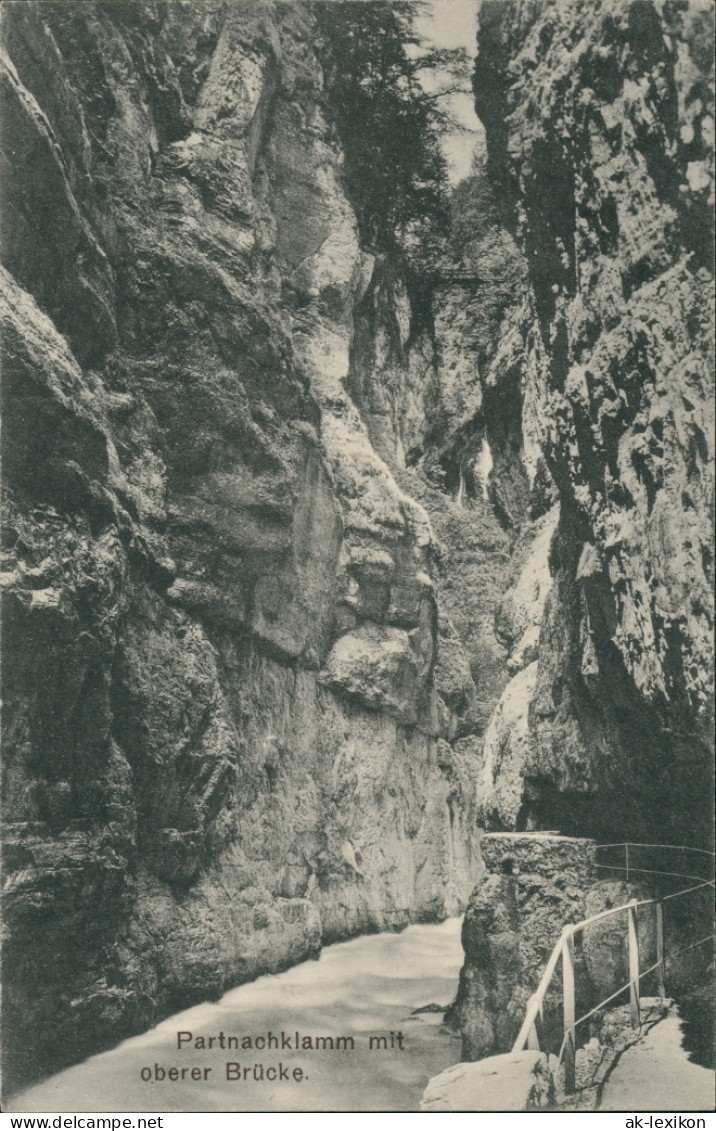 Garmisch-Partenkirchen Partnachklamm Wasserfall
 Waterfall 1910 - Garmisch-Partenkirchen