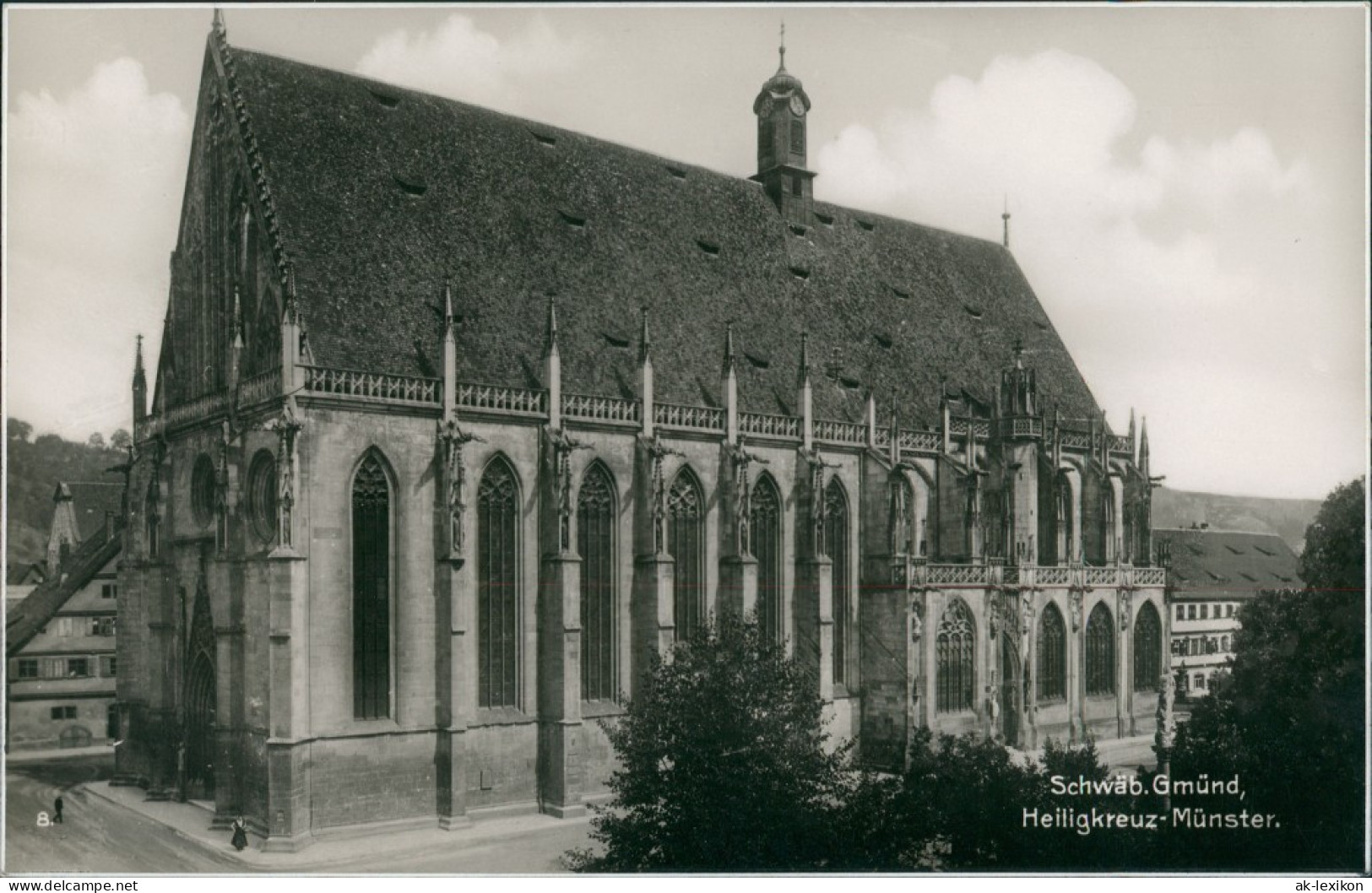 Ansichtskarte Schwäbisch Gmünd Heiligkreuz-Münster, Gebäude-Ansicht 1930 - Schwaebisch Gmünd